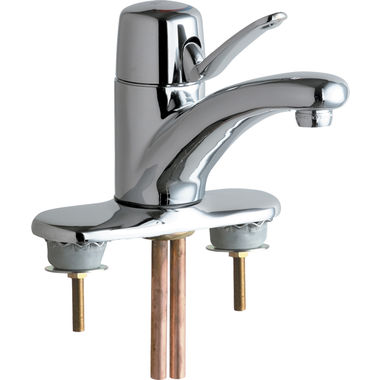 Click here to see Chicago Faucet 2200-4ABCP Chicago Faucets 2200-4ABCP Single Lever Hot and Cold Water Mixing Sink Faucet