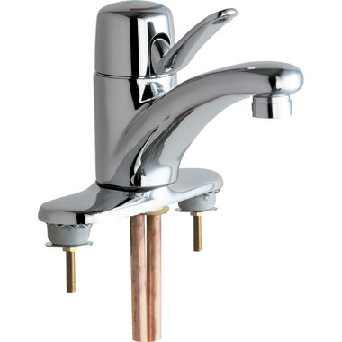 Click here to see Chicago Faucet 2200-4E2805ABCP Chicago Faucets 2200-4E2805ABCP Single Lever Hot and Cold Water Mixing Sink Faucet