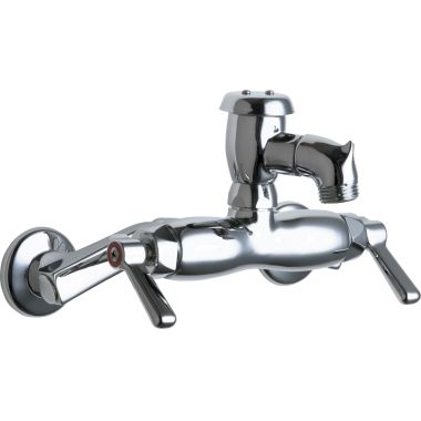 Click here to see Chicago Faucet 305-VBRXKCP Chicago Faucets 305-VBRXKCP Hot and Cold Sink Faucet