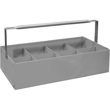 Click here to see Commodity  Jones Stephens N70500 Metal Tote Tray with Stationary Dividers
