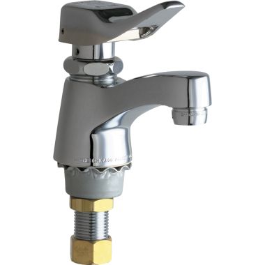 Click here to see Chicago Faucet 333-336COLDABCP Chicago Faucets 333-336COLDABCP Single Supply Metering Sink Faucet