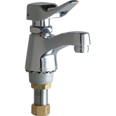 Click here to see Chicago Faucet 333-336PSHABCP Chicago Faucets 333-336PSHABCP Single Supply Metering Sink Faucet