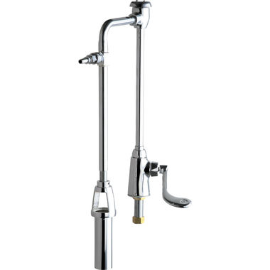 Click here to see Chicago Faucet 349-80102CP Chicago Faucets 349-80102CP Mortuary Fitting with Quick Disconnect Socket and Plug