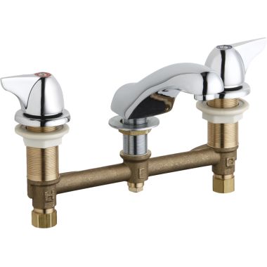Click here to see Chicago Faucet 404-1000ABCP Chicago Faucets 404-1000ABCP Concealed Hot and Cold Sink Faucet