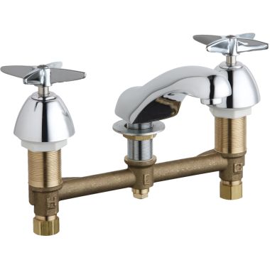 Click here to see Chicago Faucet 404-633ABCP Chicago Faucets 404-633ABCP Concealed Hot and Cold Sink Faucet