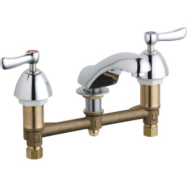 Click here to see Chicago Faucet 404-ABCP Chicago Faucets 404-ABCP Concealed Hot and Cold Sink Faucet