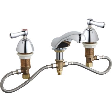 Click here to see Chicago Faucet 404-HZABCP Chicago Faucets 404-HZABCP Concealed Hot and Cold Sink Faucet
