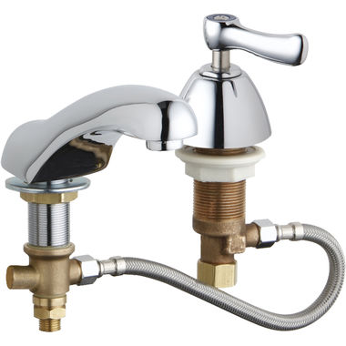 Click here to see Chicago Faucet 404-HZCWABCP Chicago Faucets 404-HZCWABCP Concealed Cold Sink Faucet