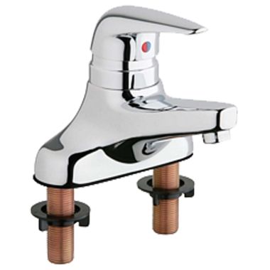 Click here to see Chicago Faucet 420-E39VPABCP Chicago Faucets 420-E39VPABCP Single Lever Hot and Cold Water Mixing Sink Faucet