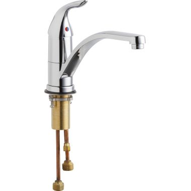 Click here to see Chicago Faucet 430-ABCP Chicago Faucets 430-ABCP Single Lever Hot and Cold Water Mixing Sink Faucet