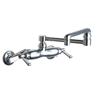 Click here to see Chicago Faucet 445-DJ13ABCP Chicago Faucets 445-DJ13ABCP Hot and Cold Sink Faucet
