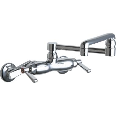 Click here to see Chicago Faucet 445-DJ13E2CP Chicago Faucets 445-DJ13E2CP Hot and Cold Sink Faucet