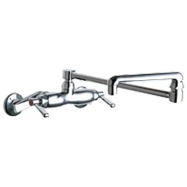 Click here to see Chicago Faucet 445-DJ18ABCP Chicago Faucets 445-DJ18ABCP Hot and Cold Sink Faucet