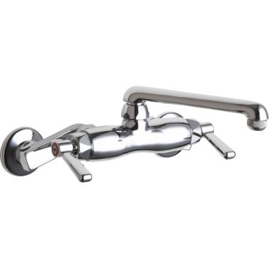 Click here to see Chicago Faucet 445-E1ABCP Chicago Faucets 445-E1ABCP Hot and Cold Sink Faucet