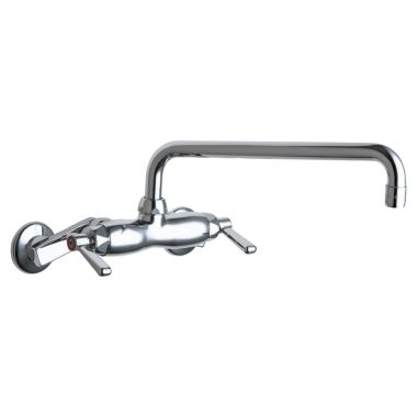 Click here to see Chicago Faucet 445-L12E35ABCP Chicago Faucets 445-L12E35ABCP Hot and Cold Sink Faucet