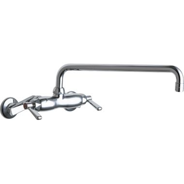 Click here to see Chicago Faucet 445-L15ABCP Chicago Faucets 445-L15ABCP Hot and Cold Sink Faucet