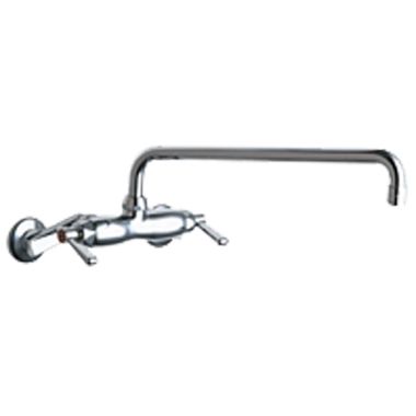 Click here to see Chicago Faucet 445-L15E35ABCP Chicago Faucets 445-L15E35ABCP Hot and Cold Sink Faucet