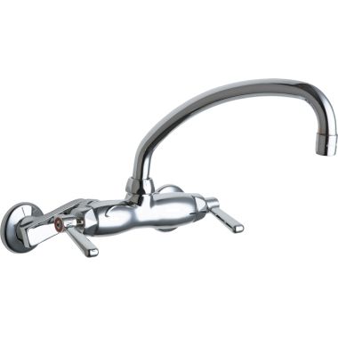 Click here to see Chicago Faucet 445-L9ABCP Chicago Faucets 445-L9ABCP Hot and Cold Sink Faucet