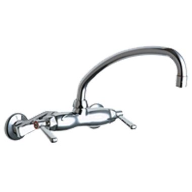 Click here to see Chicago Faucet 445-L9E35ABCP Chicago Faucets 445-L9E35ABCP Hot and Cold Sink Faucet