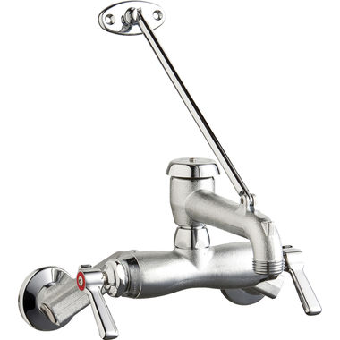 Click here to see Chicago Faucet 445-VBRRCF Chicago Faucets 445-VBRRCF Hot and Cold Sink Faucet