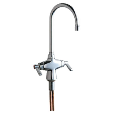 Click here to see Chicago Faucet 50-E35VPABCP Chicago Faucets 50-E35VPABCP Hot and Cold Water Mixing Sink Faucet