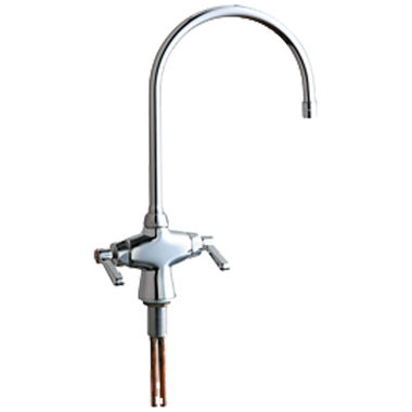 Click here to see Chicago Faucet 50-GN8AE35ABCP Chicago Faucets 50-GN8AE35ABCP Hot and Cold Water Mixing Sink Faucet