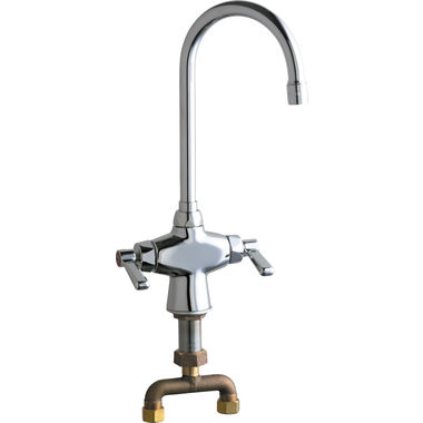 Click here to see Chicago Faucet 50-TABCP Chicago Faucets 50-TABCP Hot and Cold Water Mixing Sink Faucet