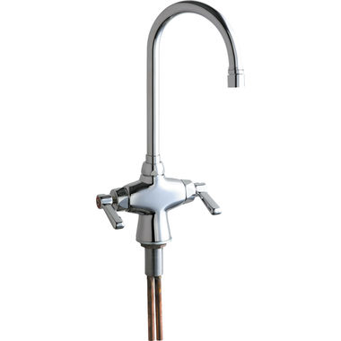 Click here to see Chicago Faucet 50-VPAABCP Chicago Faucets 50-VPAABCP Hot and Cold Water Mixing Sink Faucet