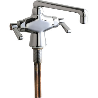 Click here to see Chicago Faucet 51-ABCP Chicago Faucets 51-ABCP Hot and Cold Water Mixing Sink Faucet