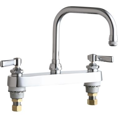 Click here to see Chicago Faucet 527-ABCP Chicago Faucets 527-ABCP Hot and Cold Sink Faucet