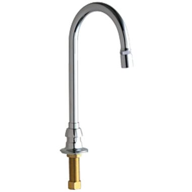 Click here to see Chicago Faucet 626-E29ABCP Chicago Faucets 626-E29ABCP Remote Rigid/Swing Gooseneck Spout