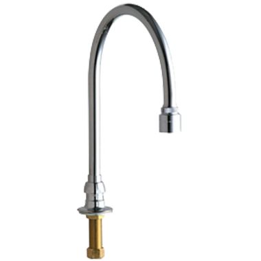 Click here to see Chicago Faucet 626-GN8AE29VPABCP Chicago Faucets 626-GN8AE29VPABCP Remote Vandal Proof Rigid/Swing Gooseneck Spout