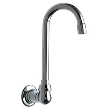 Click here to see Chicago Faucet 629-E3ABCP Chicago Faucets 629-E3ABCP Remote Rigid/Swing Gooseneck Spout