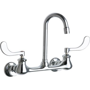Click here to see Chicago Faucet 631-ABCP Chicago Faucets 631-ABCP Hot and Cold Sink Faucet