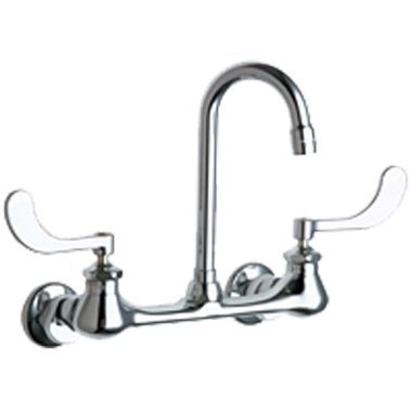 Click here to see Chicago Faucet 631-E35ABCP Chicago Faucets 631-E35ABCP Hot and Cold Sink Faucet