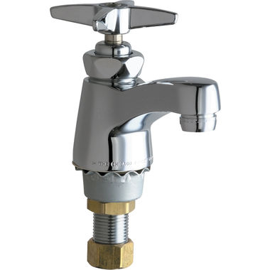 Click here to see Chicago Faucet 701-COLDABCP Chicago Faucets 701-COLDABCP Single Supply Cold Sink Faucet
