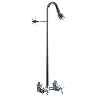Click here to see Chicago Faucet 752-RCF Chicago Faucets 752-RCF Exposed Two Handle Shower Fitting with Shower Head
