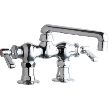 Click here to see Chicago Faucet 772-ABCP Chicago Faucets 772-ABCP Hot and Cold Sink Faucet