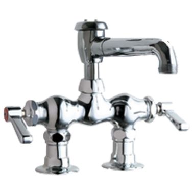 Click here to see Chicago Faucet 772-L5VBCP Chicago Faucets 772-L5VBCP Hot and Cold Sink Faucet