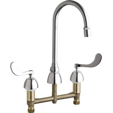 Click here to see Chicago Faucet 786-E29XKABCP Chicago Faucets 786-E29XKABCP Concealed Hot and Cold Sink Faucet