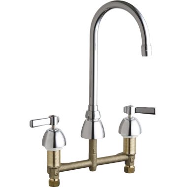 Click here to see Chicago Faucet 786-E3-369ABCP Chicago Faucets 786-E3-369ABCP Concealed Hot and Cold Sink Faucet