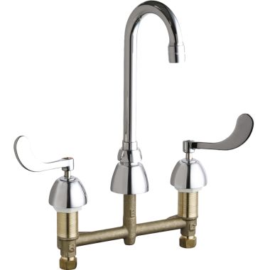 Click here to see Chicago Faucet 786-GN1AE3ABCP Chicago Faucets 786-GN1AE3ABCP Concealed Hot and Cold Sink Faucet