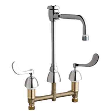 Click here to see Chicago Faucet 786-GN8BVBE2-2CP Chicago Faucets 786-GN8BVBE2-2CP Concealed Hot and Cold Sink Faucet