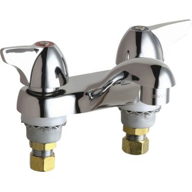 Click here to see Chicago Faucet 802-V1000ABCP Chicago Faucets 802-V1000ABCP Hot and Cold Sink Faucet