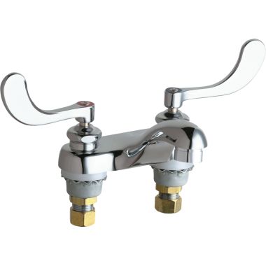Click here to see Chicago Faucet 802-VE2805-317ABCP Chicago Faucets 802-VE2805-317ABCP Hot and Cold Sink Faucet