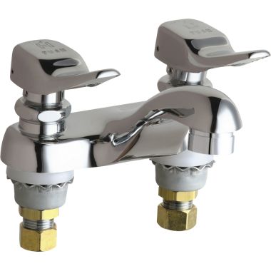 Click here to see Chicago Faucet 802-VE2805-336ABCP Chicago Faucets 802-VE2805-336ABCP Hot and Cold Water Metering Sink Faucet