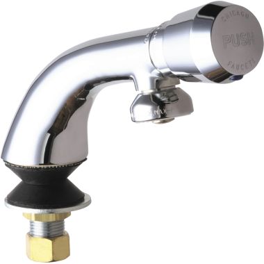Click here to see Chicago Faucet 807-665PSHABCP Chicago Faucets 807-665PSHABCP Single Inlet Metering Sink Faucet