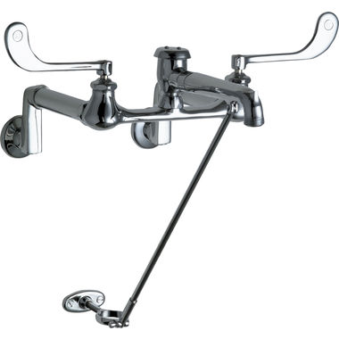 Click here to see Chicago Faucet 815-VBCP Chicago Faucets 815-VBCP Hot and Cold Sink Faucet