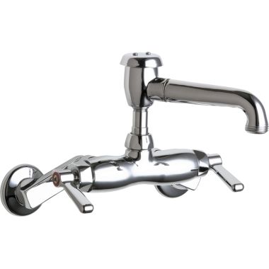 Click here to see Chicago Faucet 886-CP Chicago Faucets 886-CP Hot and Cold Sink Faucet