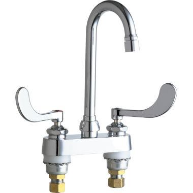 Click here to see Chicago Faucet 895-317E2805-5ABCP Chicago Faucets 895-317E2805-5ABCP Hot and Cold Sink Faucet